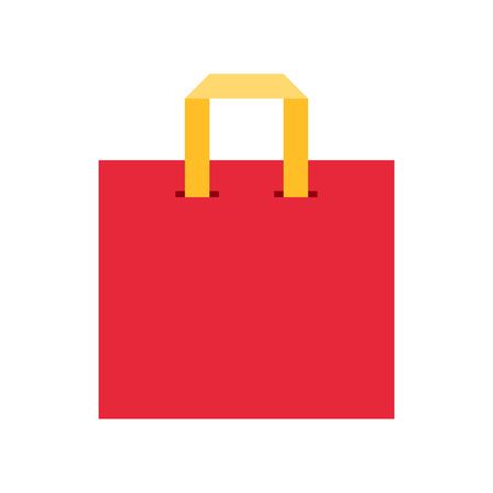 Paper bag vector illustration, flat design iconのイラスト素材