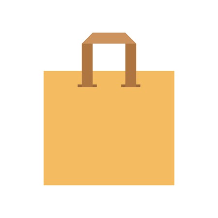 Paper bag vector illustration, flat design iconのイラスト素材