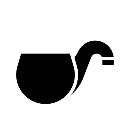 Smoking pipe vector, Feast of Saint Patrick solid style iconのイラスト素材