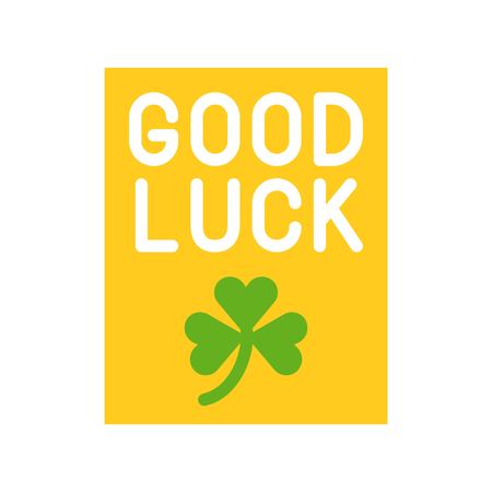Greeting card vector, Feast of Saint Patrick flat style iconのイラスト素材