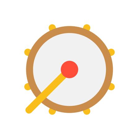 Drum vector illustration, Ramadan related flat style iconのイラスト素材