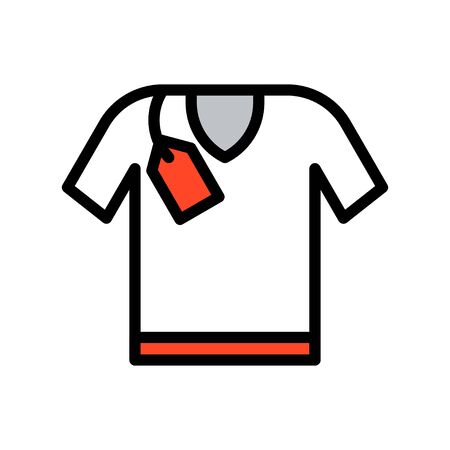 Shirt vector, Black friday related filled style iconのイラスト素材