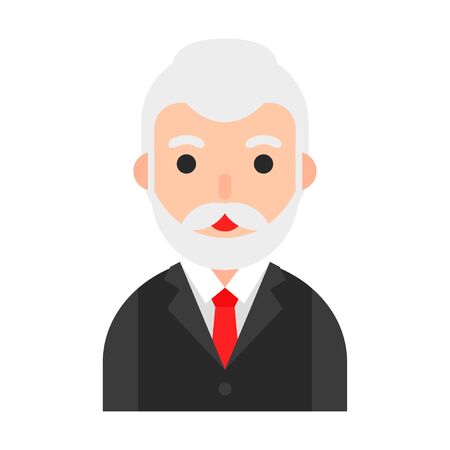 Muslim avatar vector illustration, Muslim people flat iconのイラスト素材