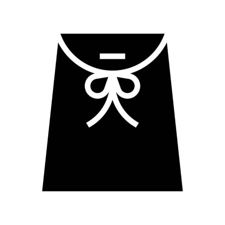 Gift envelope vector illustration, solid design iconのイラスト素材