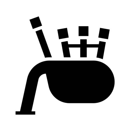Bagpipes icon, Saint patrick's day related vector illustrationのイラスト素材