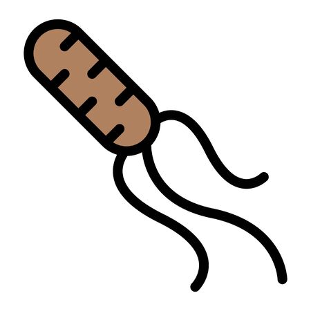 Helicobacter pylori vector illustration, filled design iconのイラスト素材