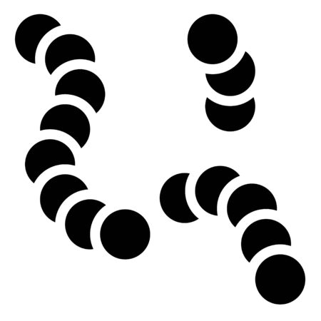 Virus or Bacteria vector illustration, solid design iconのイラスト素材