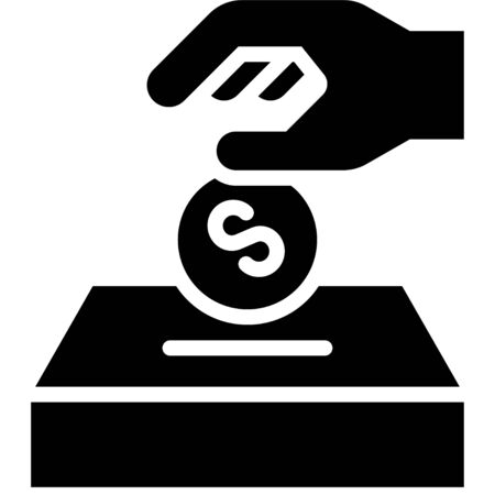 Zakat or giving icon, ramadan festival related vector illustrationのイラスト素材