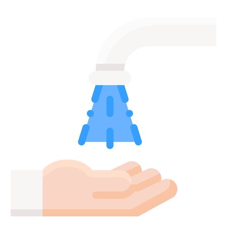 Hand washing icon, ramadan festival related vector illustrationのイラスト素材
