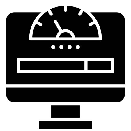 Network bandwidth, Telecommuting or  remote work related iconのイラスト素材