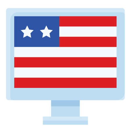 Uncle sam hat vector, United state independence day related iconのイラスト素材