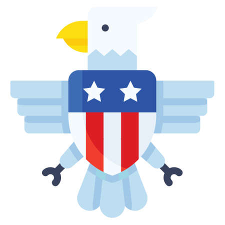 Eagle symbol vector, United state independence day related iconのイラスト素材