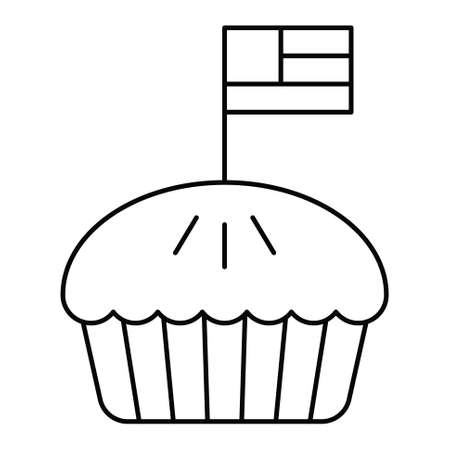 LED bulb vector, United state independence day related iconのイラスト素材