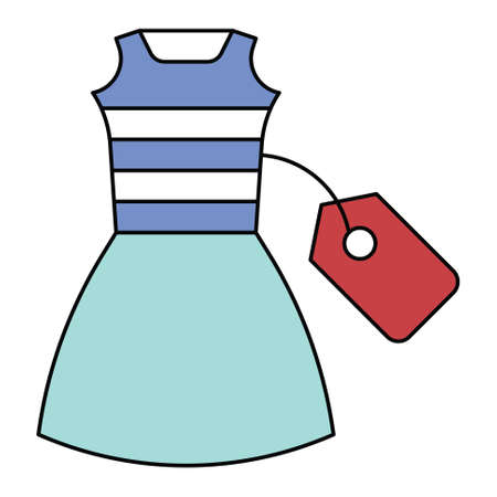 Dress icon, Summer sale related vector illustrationのイラスト素材