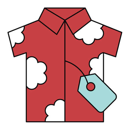 Summer shirt icon, Summer sale related vector illustrationのイラスト素材