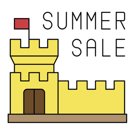 icon, Summer sale related vector illustrationのイラスト素材