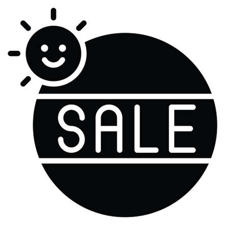 Sale sticker icon, Summer sale related vector illustrationのイラスト素材
