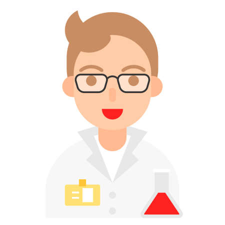 Scientist icon, profession and job related vector illustrationのイラスト素材