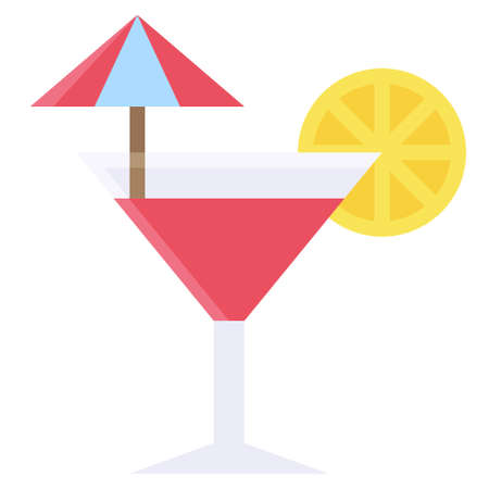 Summer drinks icon, Summer vacation related vector illustrationのイラスト素材