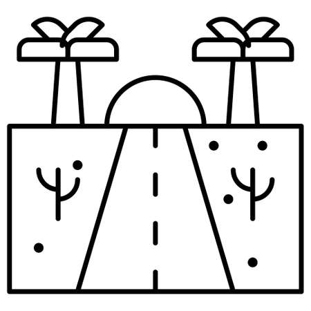 Bullet train icon, Summer vacation related vector illustrationのイラスト素材