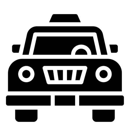 Taxi car icon, Summer vacation related vector illustrationのイラスト素材