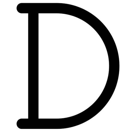 Gambian dalasi symbol, currency of the Gambia that was adopted in 1971のイラスト素材