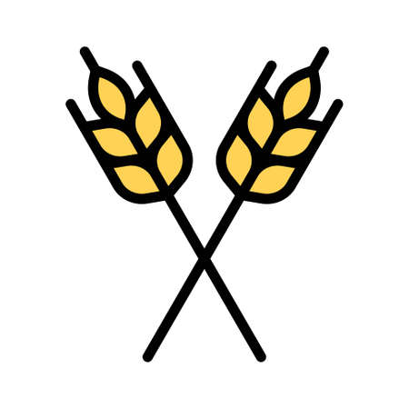 Wheat icon, Thanksgiving related vector illustrationのイラスト素材
