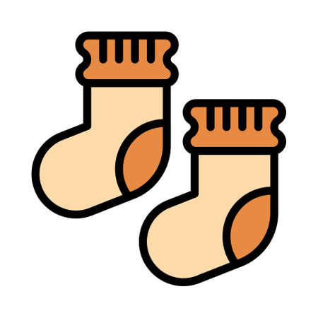 Socks icon, Thanksgiving related vector illustrationのイラスト素材