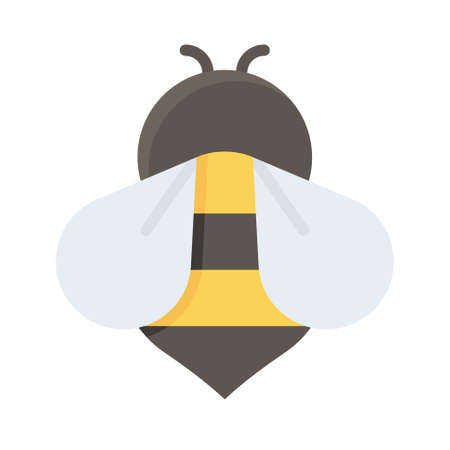 Bee icon, Thanksgiving related vector illustrationのイラスト素材