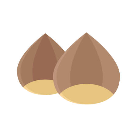 Chestnut icon, Thanksgiving related vector illustrationのイラスト素材