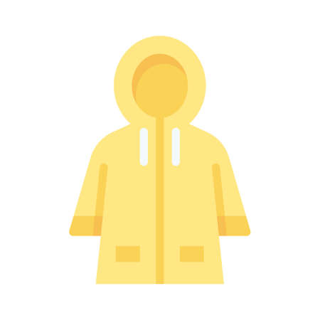 Raincoat icon, Thanksgiving related vector illustrationのイラスト素材