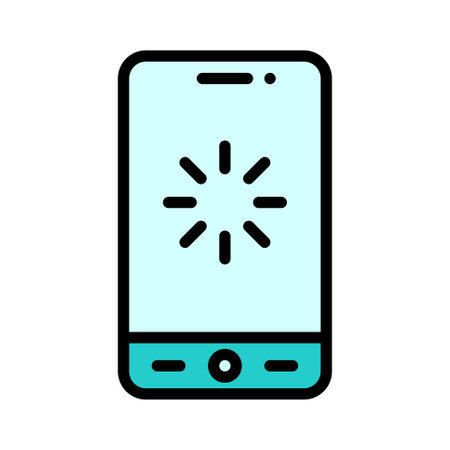 Loading Screen icon, Mobile application related vector illustrationのイラスト素材