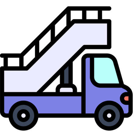 Stair Car icon, transportation related vector illustrationのイラスト素材