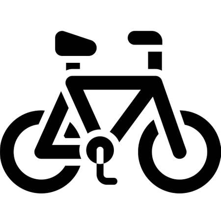 Bicycle icon, transportation related vector illustrationのイラスト素材