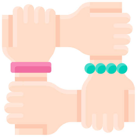 Harmonious icon, International Women's Day related vector illustrationのイラスト素材