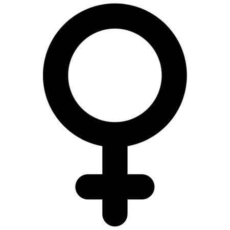 Female symbol icon, International Women's Day related vector illustrationのイラスト素材