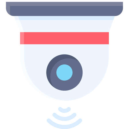 CCTV icon, Parking lot related vector illustration