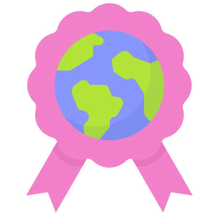 Rosette icon, Earth Day related vector illustrationのイラスト素材