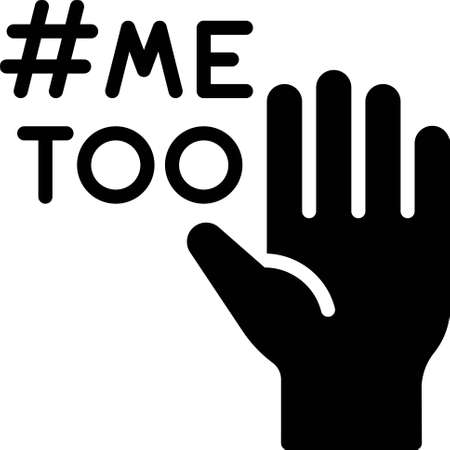 Me Too movement icon, Feminism related vector illustrationのイラスト素材