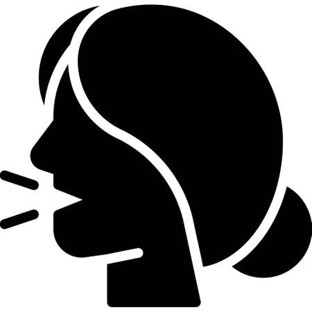 Freedom of speech icon, Feminism related vector illustrationのイラスト素材
