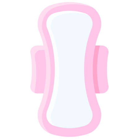 Sanitary napkin icon, Feminism related vector illustrationのイラスト素材