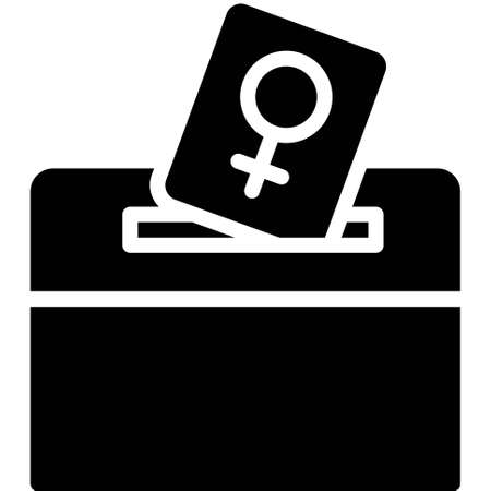 Election icon, Feminism related vector illustrationのイラスト素材