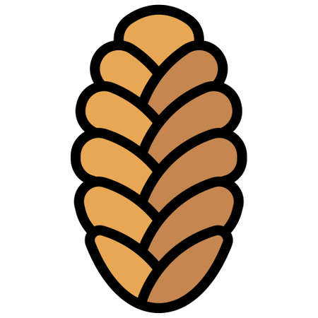 Challah icon, Bakery and baking related vector illustrationのイラスト素材