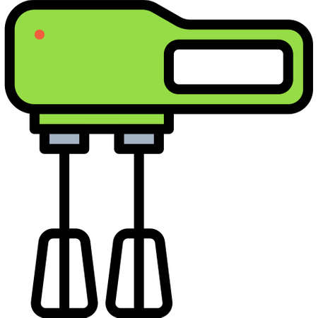 Hand mixer icon, Bakery and baking related vector illustrationのイラスト素材
