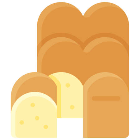 Loaf icon, Bakery and baking related vector illustrationのイラスト素材
