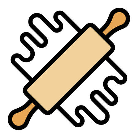 Rolling pin icon, Bakery and baking related vector illustrationのイラスト素材
