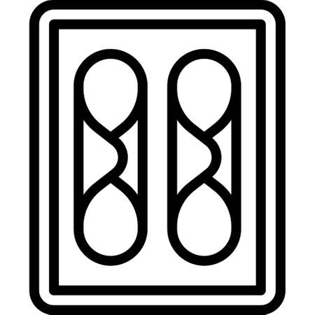 Cannoli icon, Bakery and baking related vector illustrationのイラスト素材