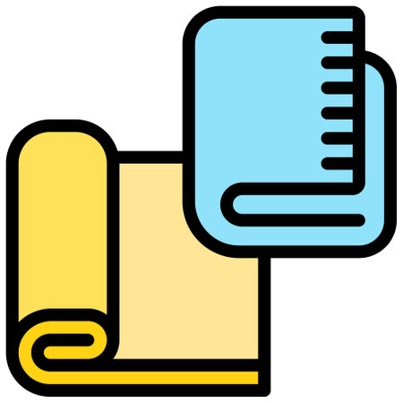 Fabrics icon, Supermarket and Shopping mall related vector illustrationのイラスト素材