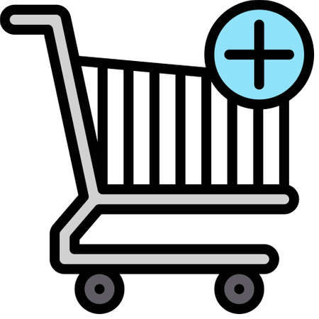 Add to Cart icon, Supermarket and Shopping mall related vector illustrationのイラスト素材