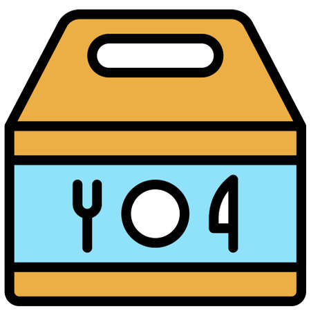 Takeout icon, Supermarket and Shopping mall related vector illustrationのイラスト素材